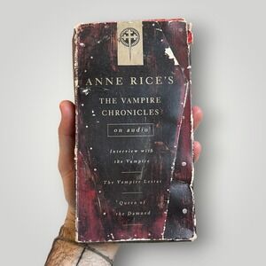 VTG Anne Rice The Vampire Chronicles 6 Cassette Tape Box Set Coffin Audio Book